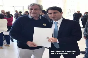 DEPUTADO ALEXANDRE CURI COMEMORA A LIBERAÇÃO DE RECURSOS PARA IVAÍ R$ 438.800,00