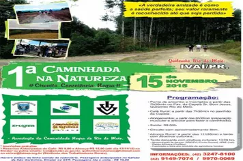 Participe da 1ª Caminhada Internacional em Ivaí