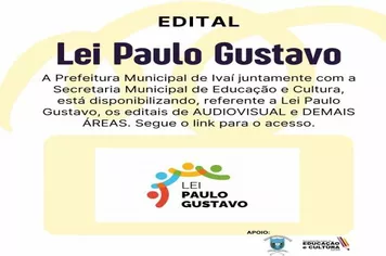 EDITAL DE CHAMAMENTO PÚBLICO Nº 001/2023 - DEMAIS ÁREAS - (LEI PAULO GUSTAVO)