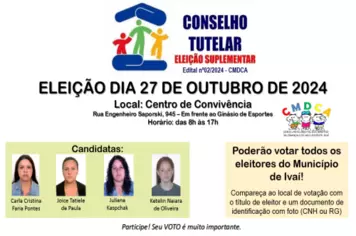 ELEIÇÃO SUPLEMENTAR PARA O CONSELHO TUTELAR