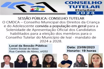 SESSÃO DE APRESENTAÇÃO DOS CANDIDATOS A MEMBROS DO CONSELHO TUTELAR