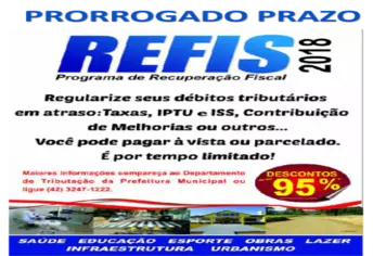 Prorrogado Prazo - Refis 2018 - Programa de Recuperação Fiscal