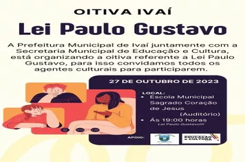 Oitiva Lei Paulo Gustavo