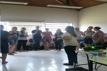 Capacitação pedagógica das professoras e equipe pedagógica da Rede Municipal de Ensino.