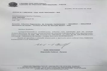 MAIS RECURSOS PARA A SAÚDE EM IVAÍ