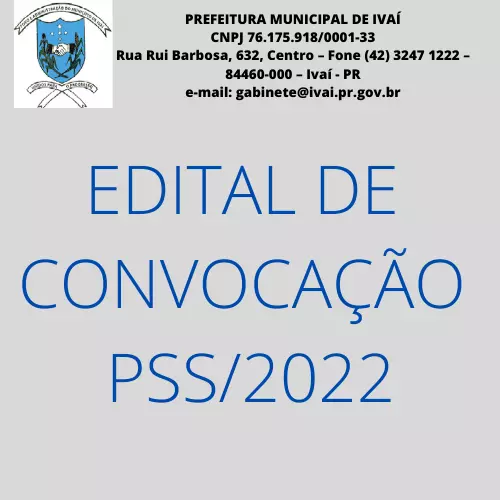 EDITAL DE CONVOCAÇÃO