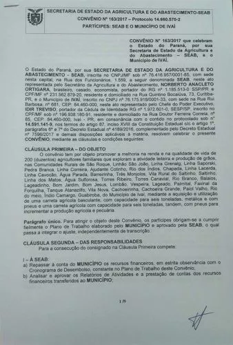 MAIS RECURSOS PARA IVAÍ