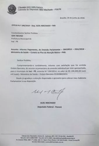 MAIS RECURSOS PARA A SAÚDE EM IVAÍ