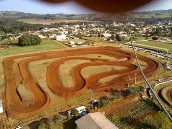 Vista panor?mica da Arena de Rodeio no Centro de EventosMunicipal.